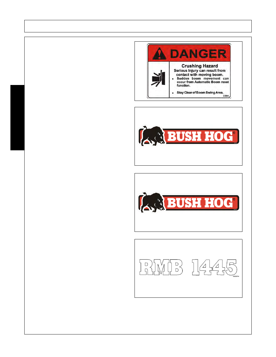 Safety | Bush Hog RMB 1445 User Manual | Page 32 / 114