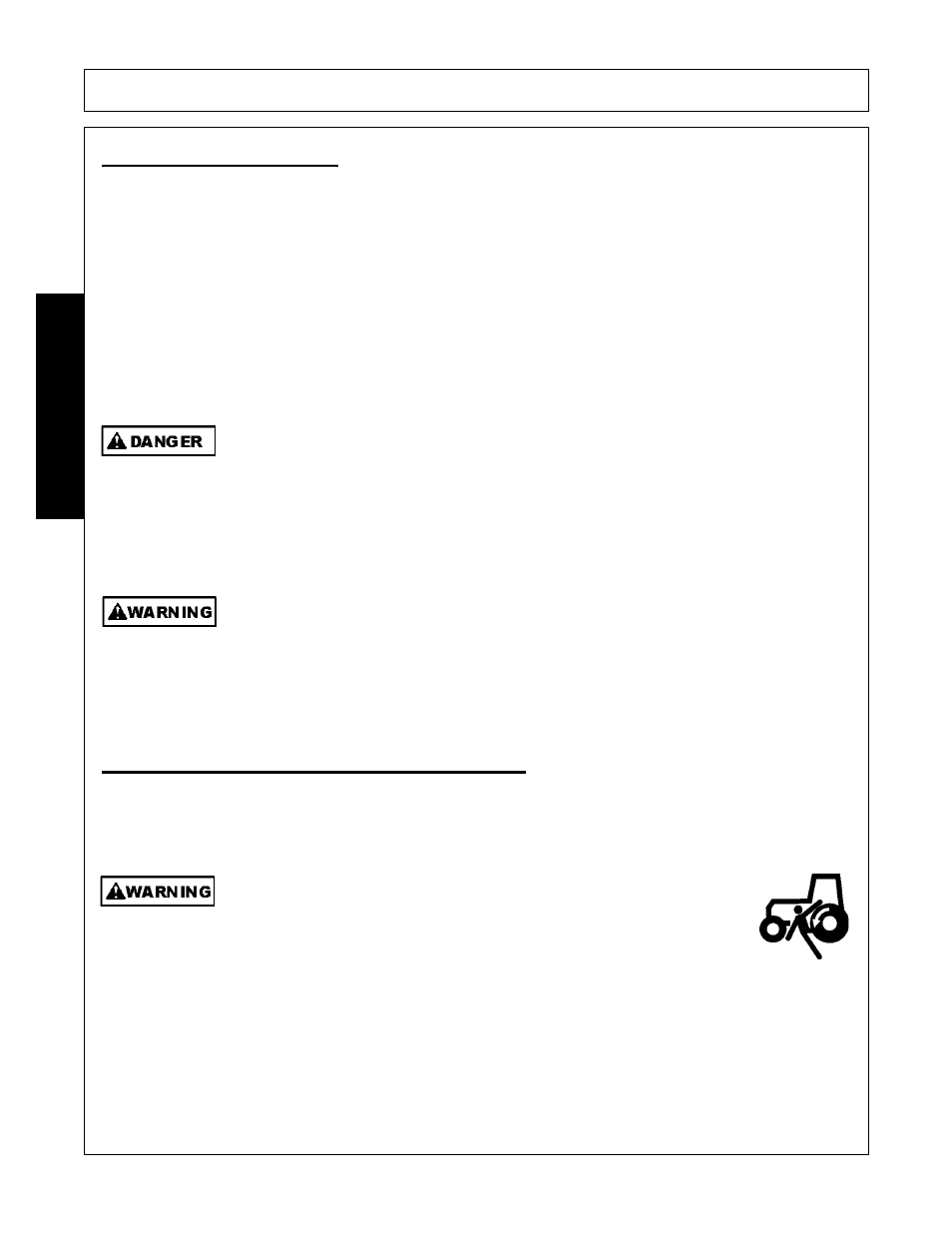 Operation, Opera t ion, Getting on and off the tractor | Bush Hog RMB 1445 User Manual | Page 62 / 114