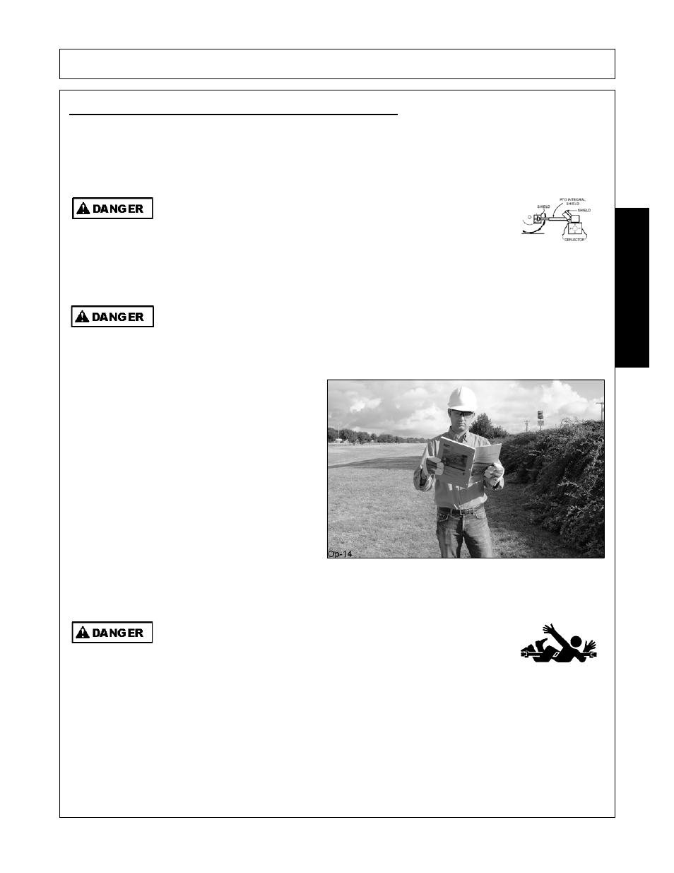 Boom unit pre-operation inspection and service -13, Operation, Opera t ion | Bush Hog RMB 1445 User Manual | Page 67 / 114