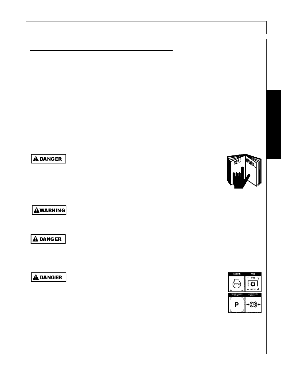 Driving the tractor and implement -27, Operation, Opera t ion | Driving the tractor and implement | Bush Hog RMB 1445 User Manual | Page 81 / 114