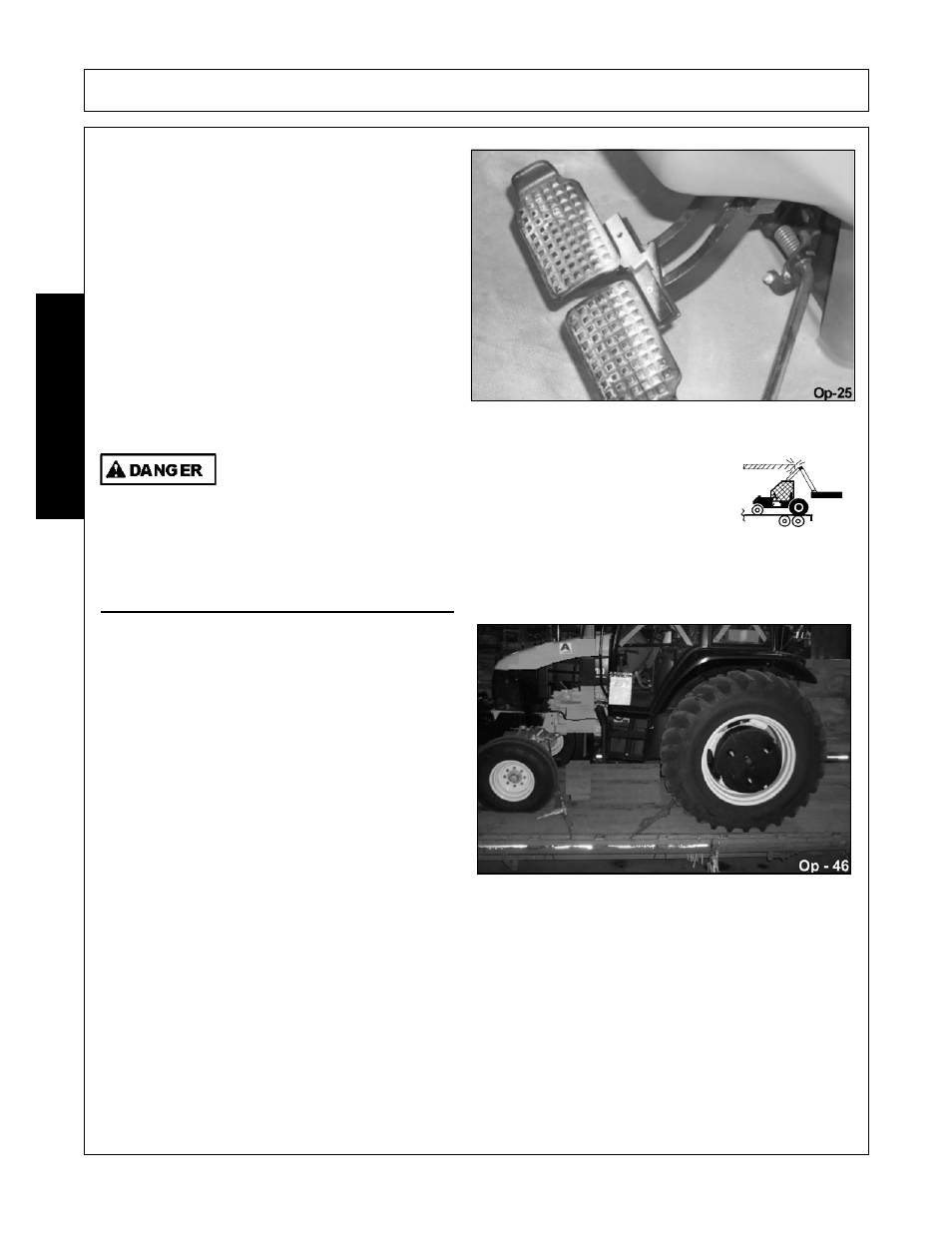 Hauling the tractor and implement -42, Operation, Opera t ion | Bush Hog RMB 1445 User Manual | Page 96 / 114