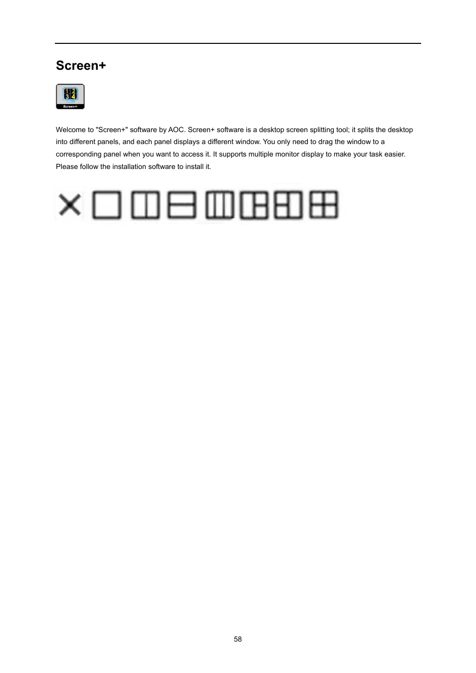 Screen | AOC U3477PQU User Manual | Page 57 / 79