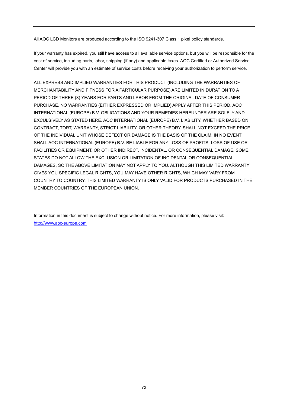 AOC U3477PQU User Manual | Page 72 / 79