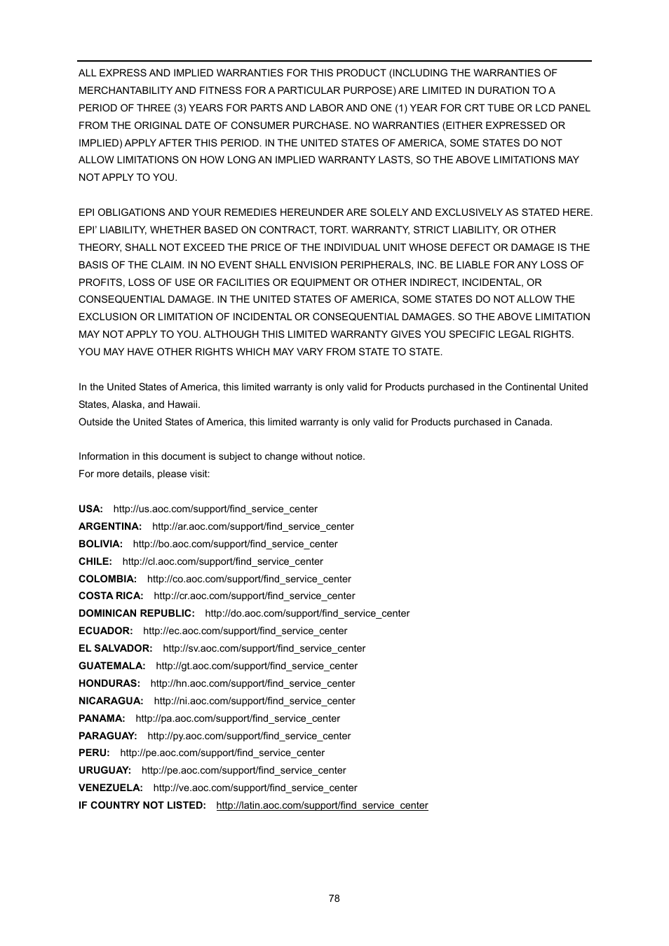 AOC U3477PQU User Manual | Page 77 / 79