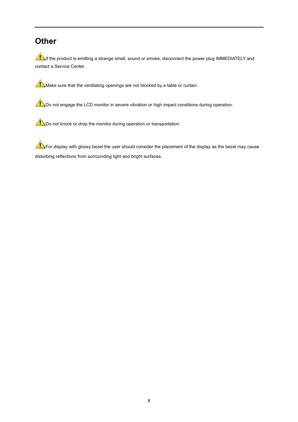 Other | AOC U3477PQU User Manual | Page 8 / 79
