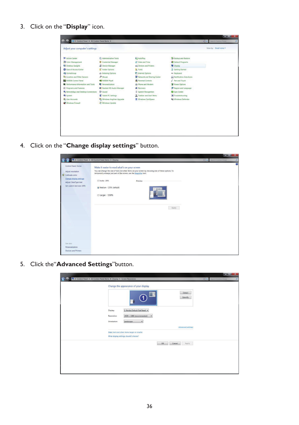 AOC A2472PWH User Manual | Page 36 / 67