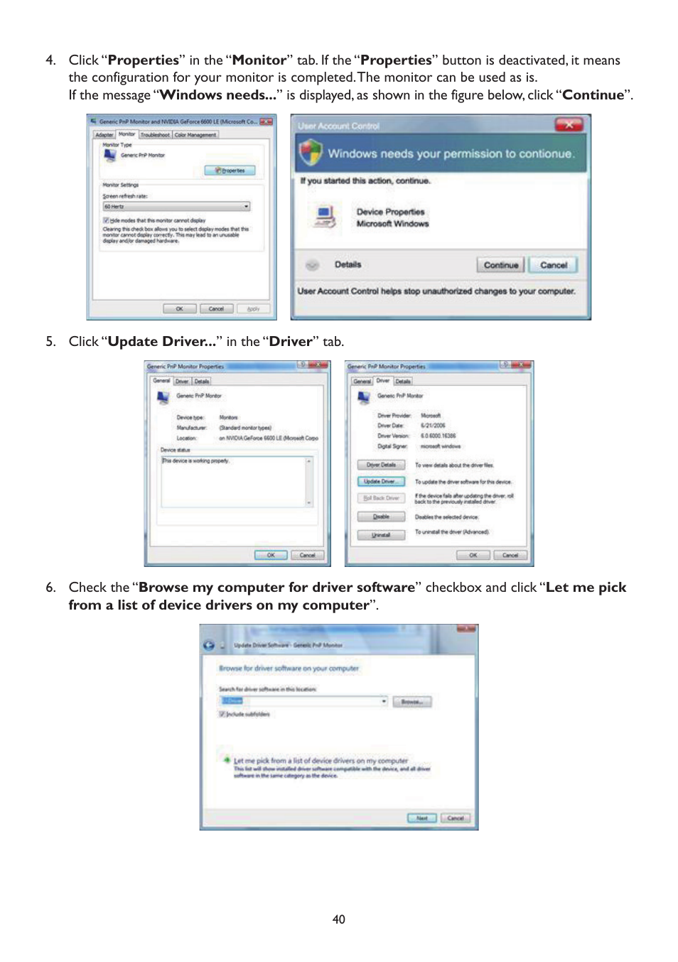 AOC A2472PWH User Manual | Page 40 / 67