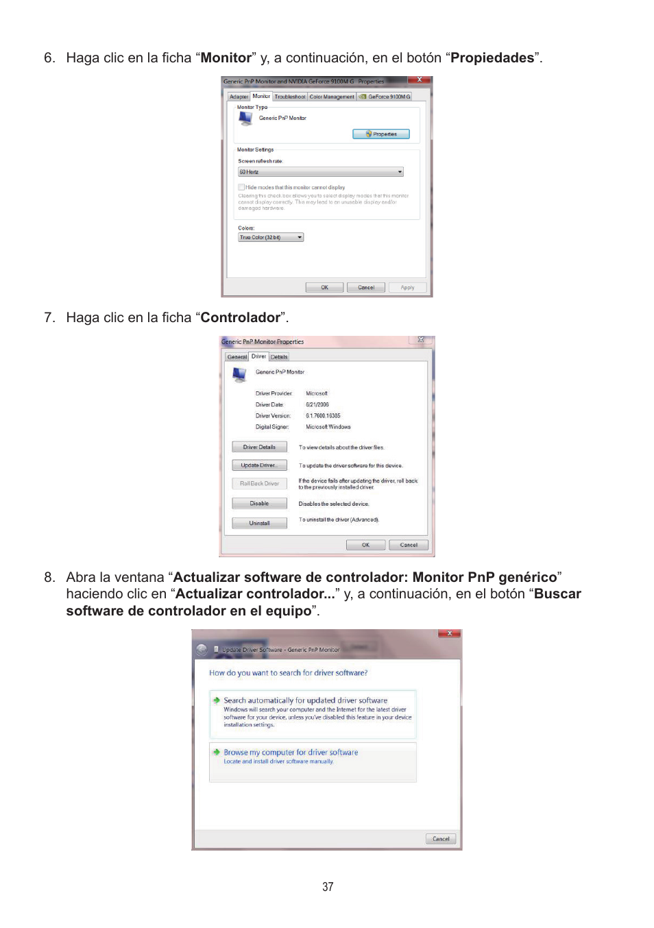 AOC A2472PWH User Manual | Page 37 / 68