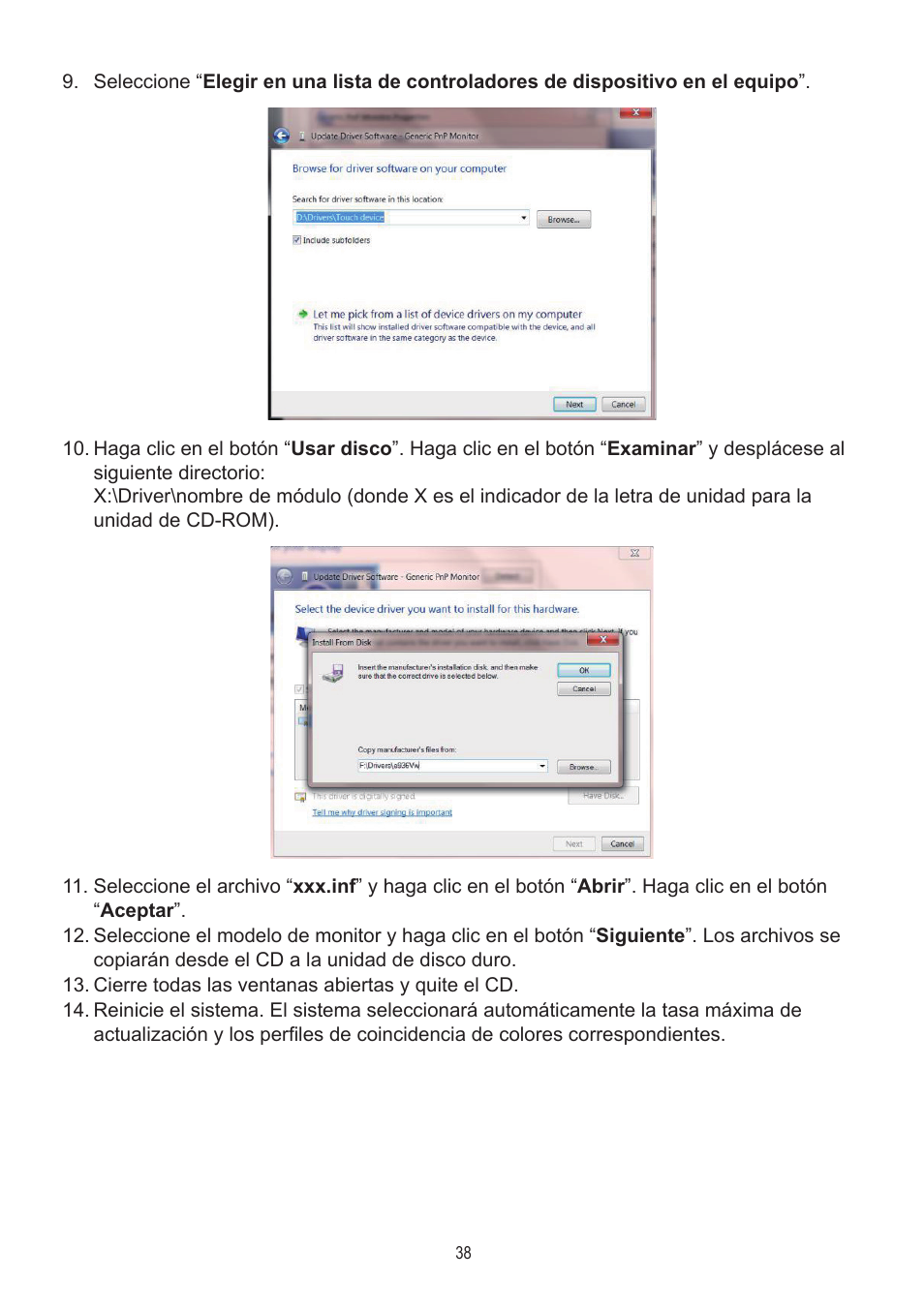 AOC A2472PWH User Manual | Page 38 / 68