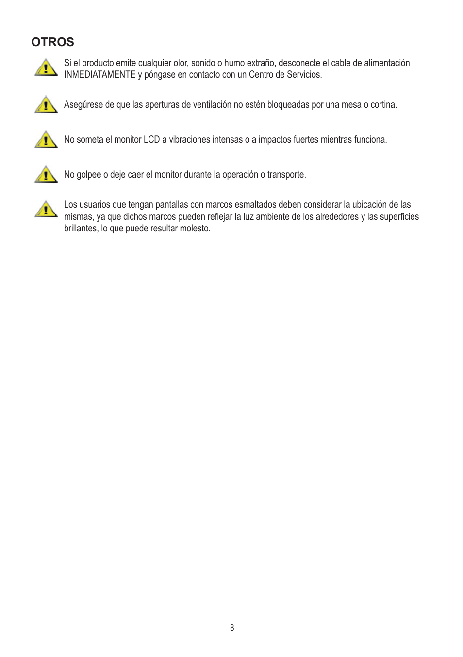 Otros | AOC A2472PWH User Manual | Page 8 / 68