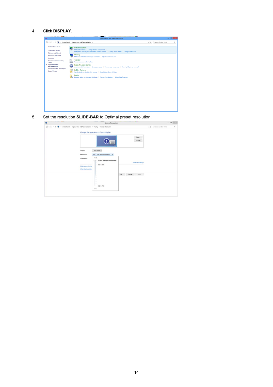 AOC I2367FM User Manual | Page 14 / 69