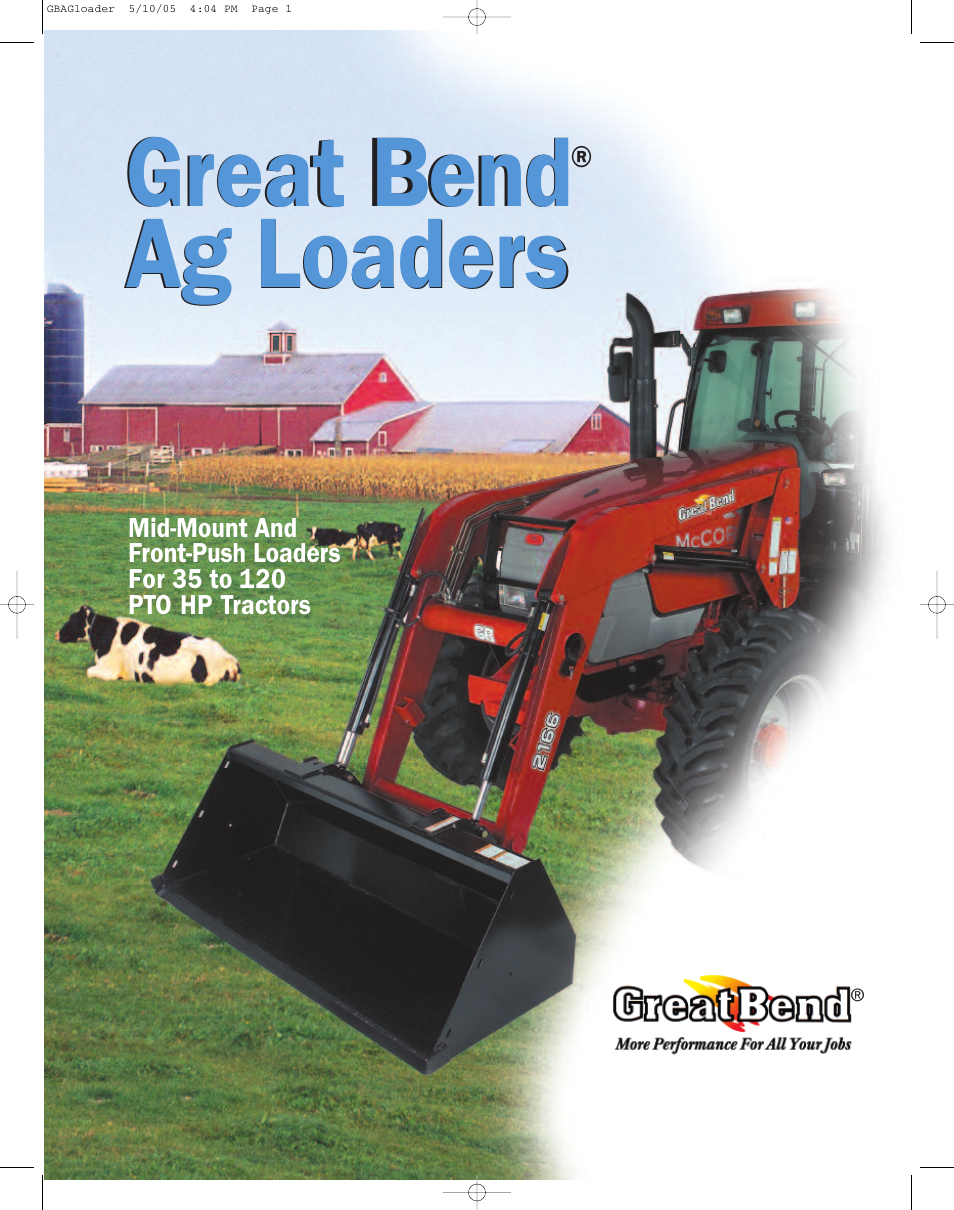 Bush Hog Great Bend Ag Loader User Manual | 8 pages