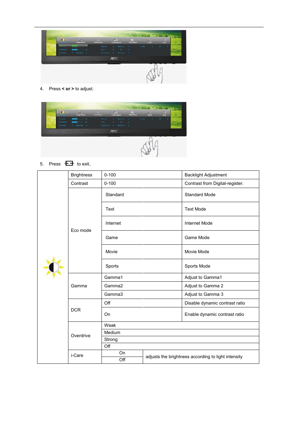 AOC I2460PXQU User Manual | Page 23 / 66