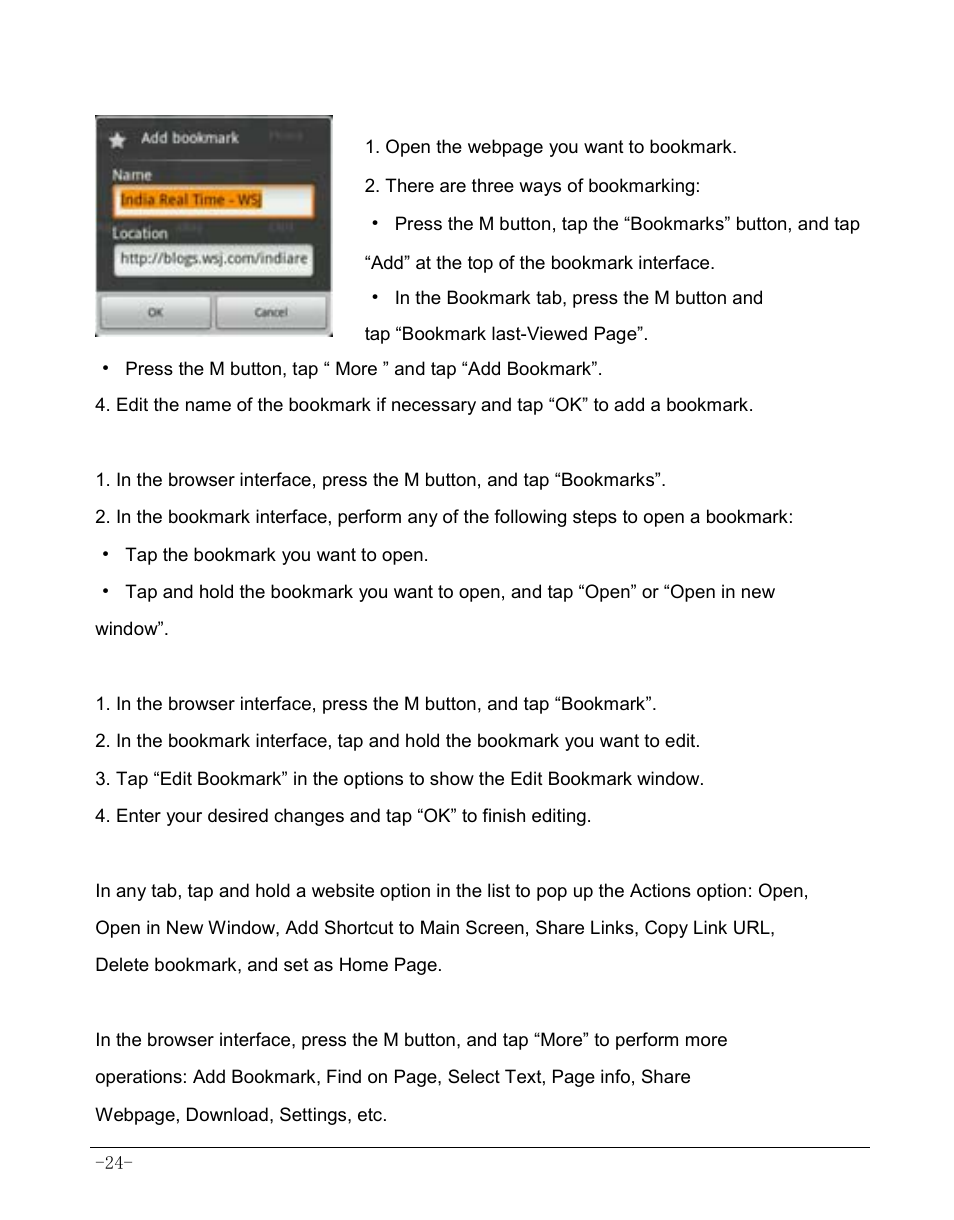 6 other functions | AOC MW0812 User Manual | Page 29 / 72