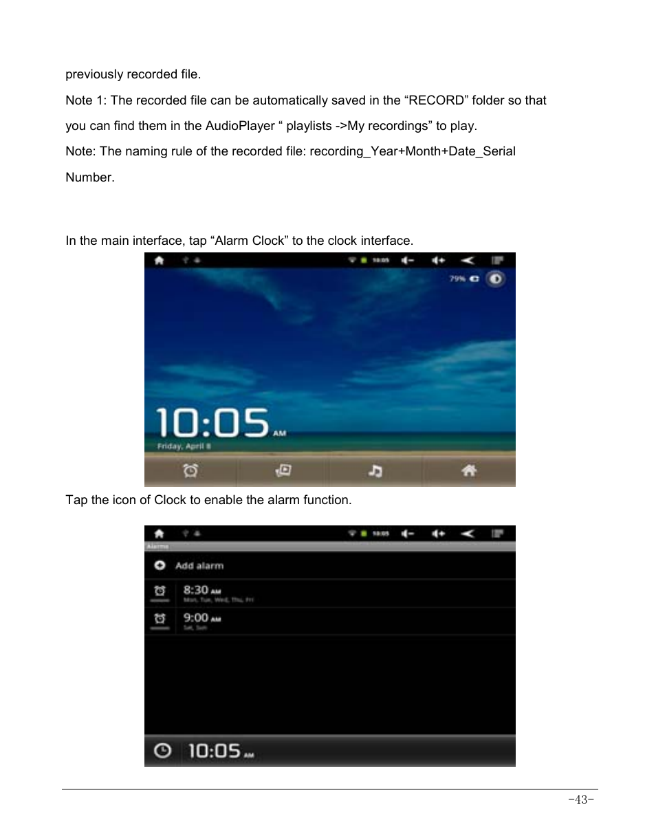 3 alarm | AOC MW0812 User Manual | Page 48 / 72