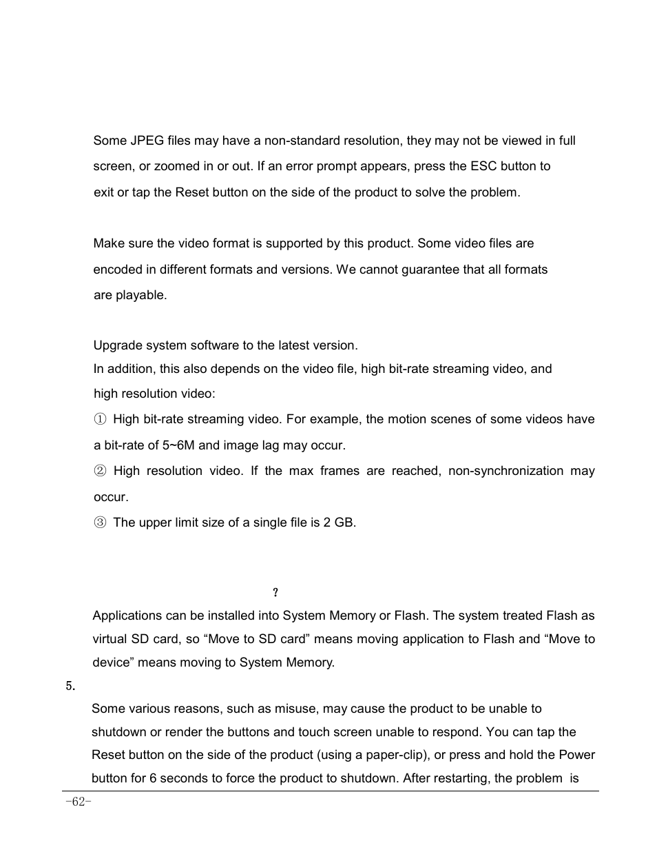 Chapter 15 troubleshooting | AOC MW0812 User Manual | Page 67 / 72