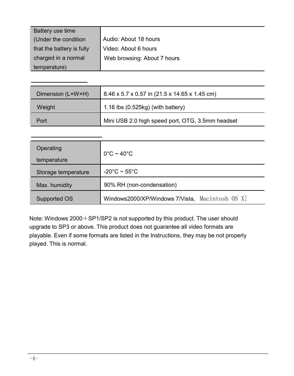 AOC MW0812 User Manual | Page 9 / 72
