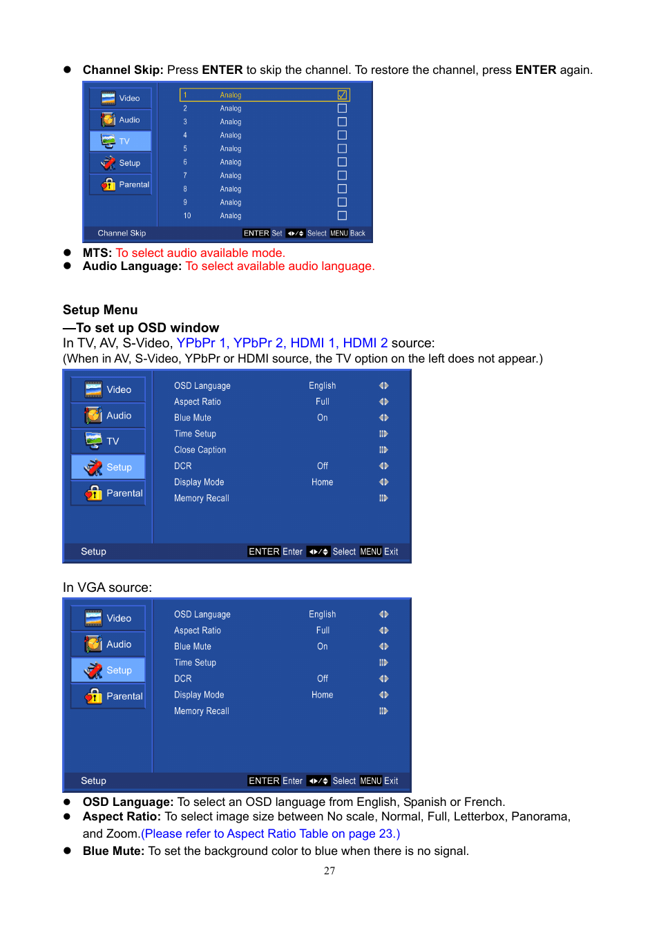 AOC L26W898 User Manual | Page 28 / 37