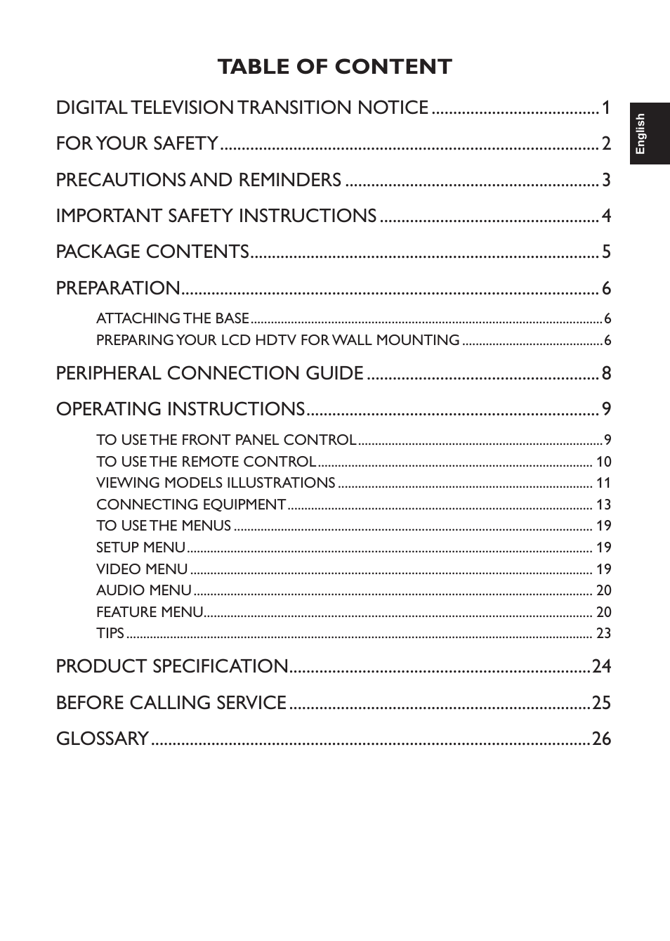 AOC L47H861 User Manual | 112 pages