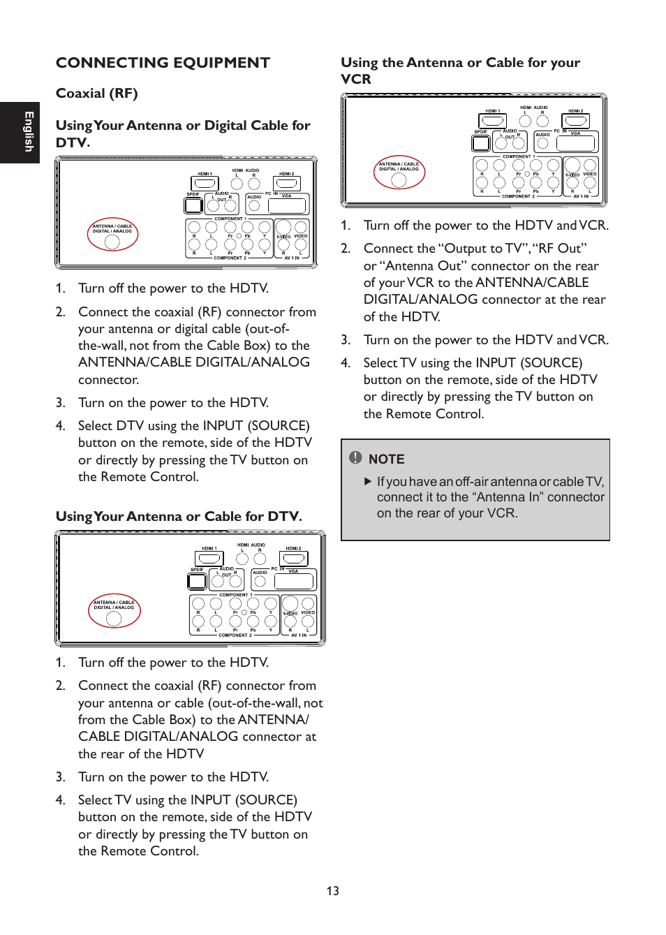 AOC L47H861 User Manual | Page 14 / 112