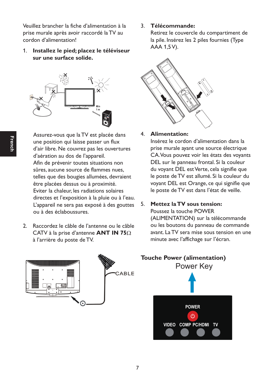 Power key | AOC L47H861 User Manual | Page 36 / 112