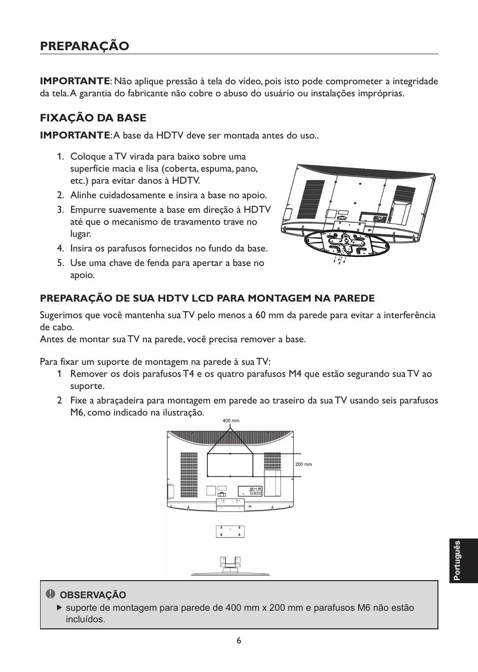 Preparação | AOC L47H861 User Manual | Page 91 / 112