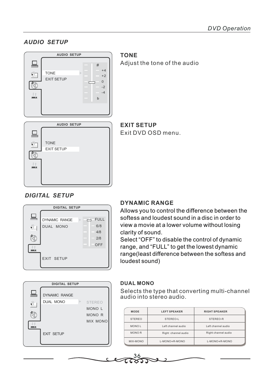 Dual mono | AOC LC19W060C User Manual | Page 37 / 41