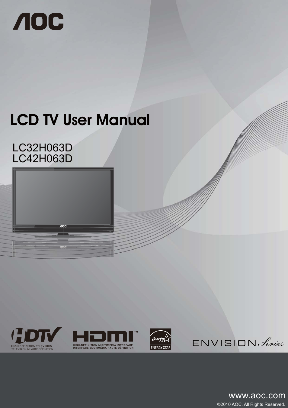 AOC LC32H063D User Manual | 54 pages