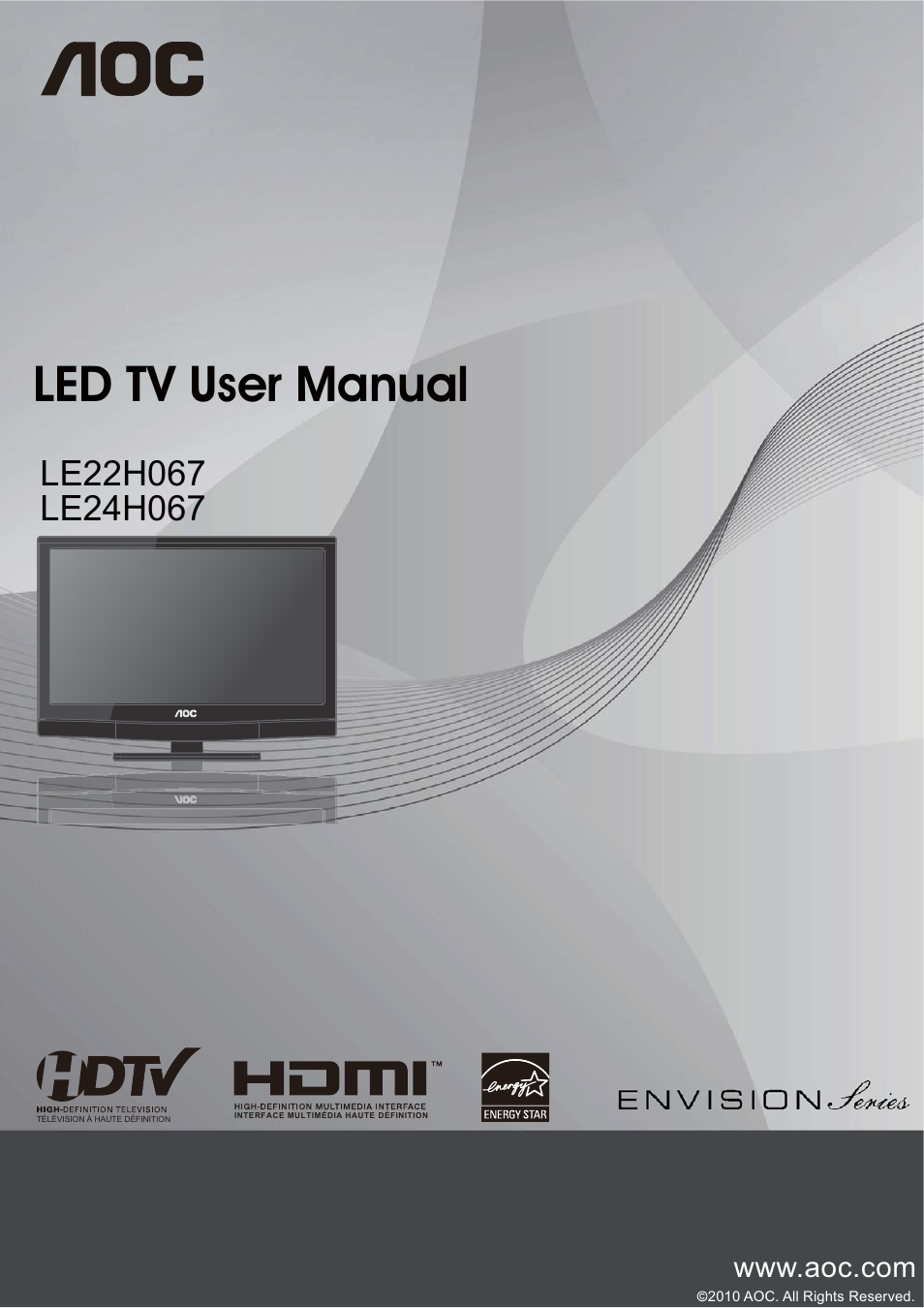 AOC LE24H067 User Manual | 37 pages