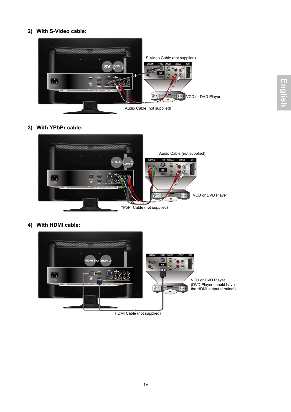 English | AOC LE24H060 User Manual | Page 17 / 43