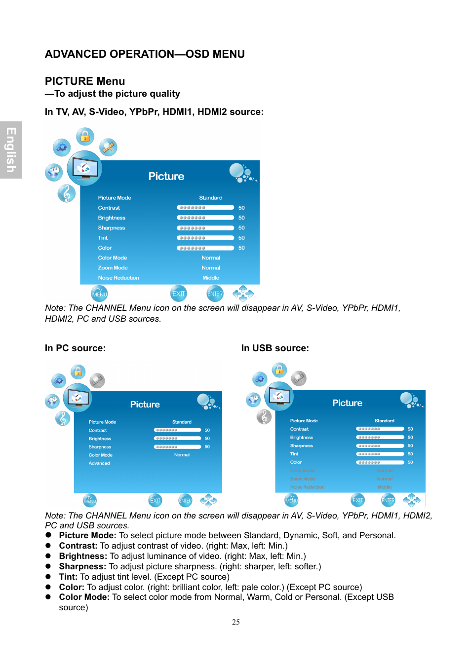En gli sh | AOC LE24H060 User Manual | Page 26 / 43
