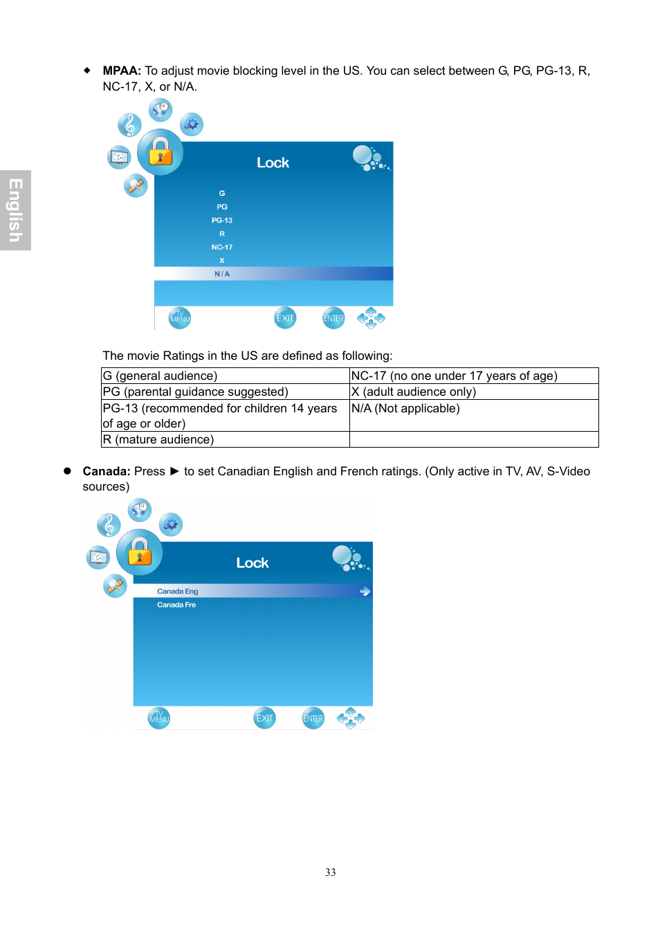 En gli sh | AOC LE24H060 User Manual | Page 34 / 43