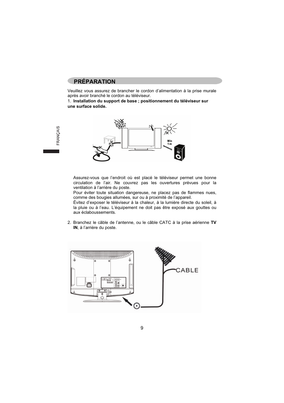 Préparation | AOC L19W831 User Manual | Page 46 / 144