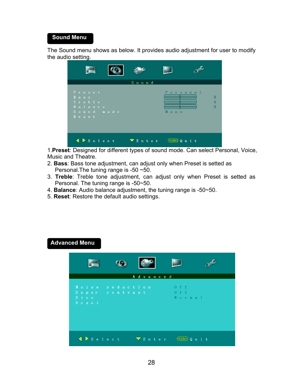 AOC L22W831 User Manual | Page 30 / 36