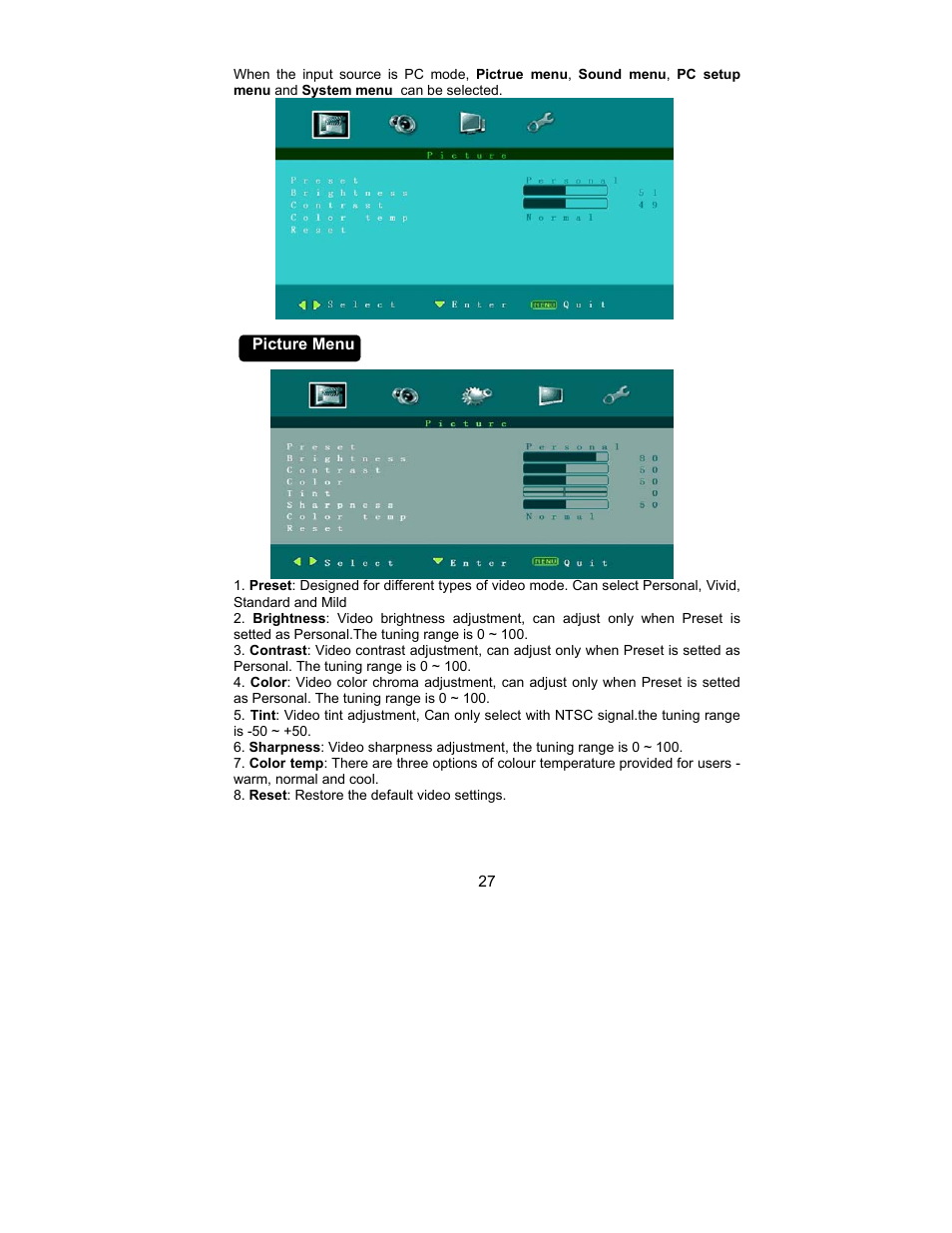 AOC L26W831 User Manual | Page 29 / 36