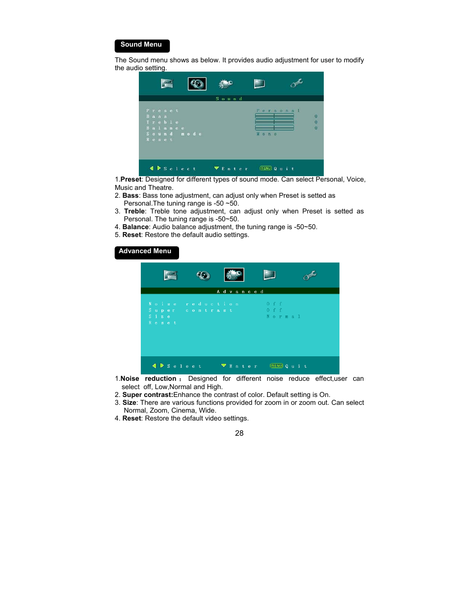 AOC L26W831 User Manual | Page 30 / 36