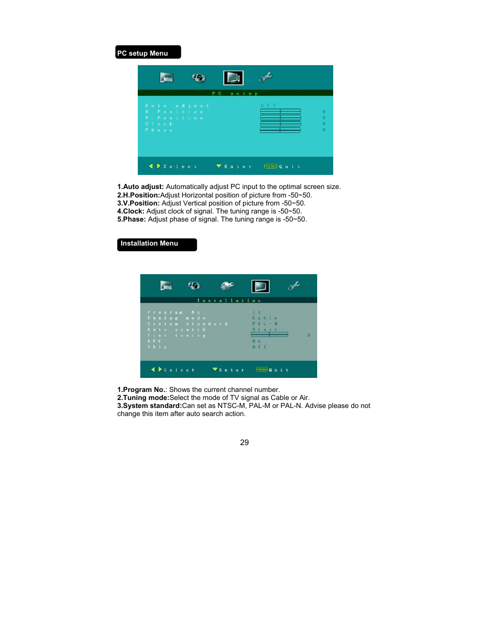 AOC L26W831 User Manual | Page 31 / 36