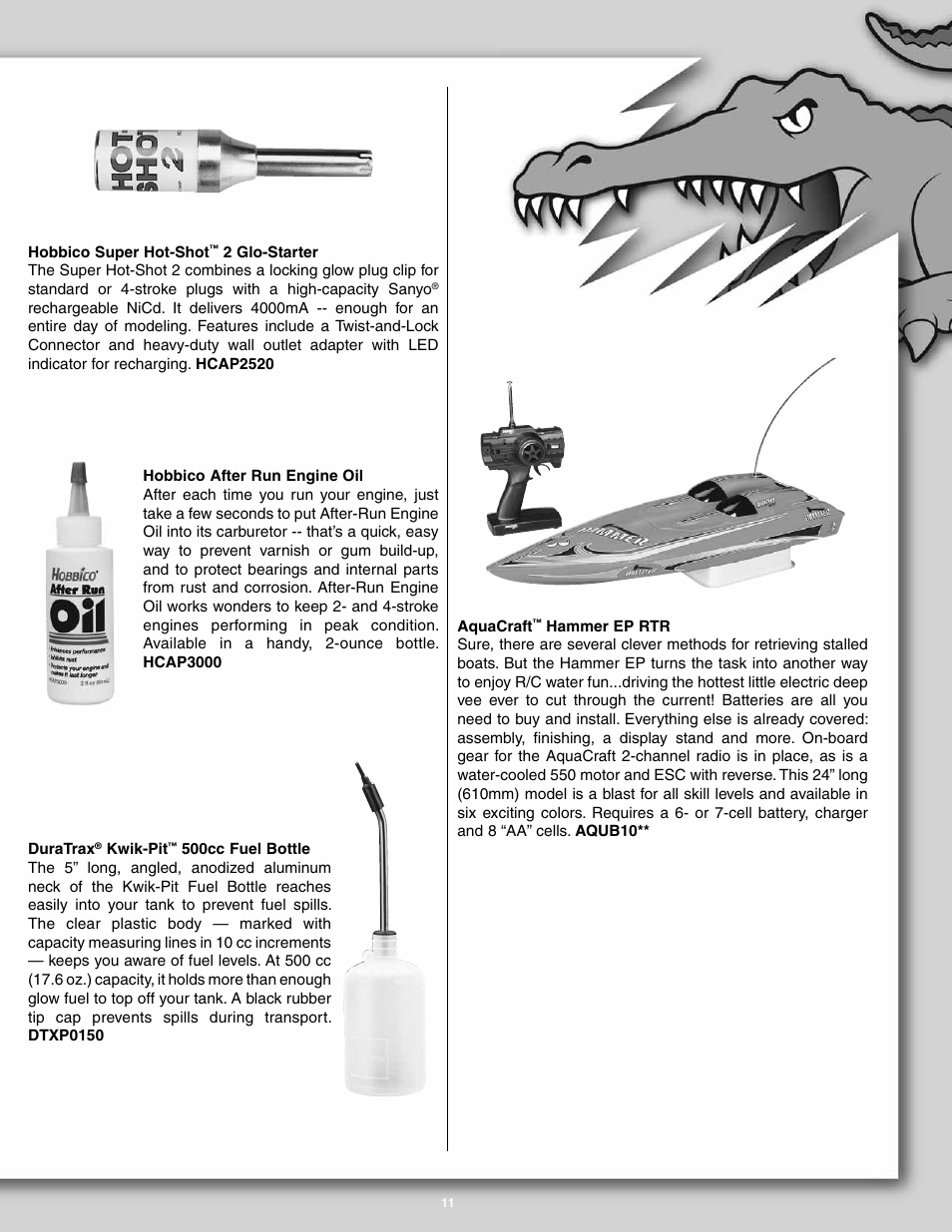 AquaCraft Alligator Tours User Manual | Page 11 / 12