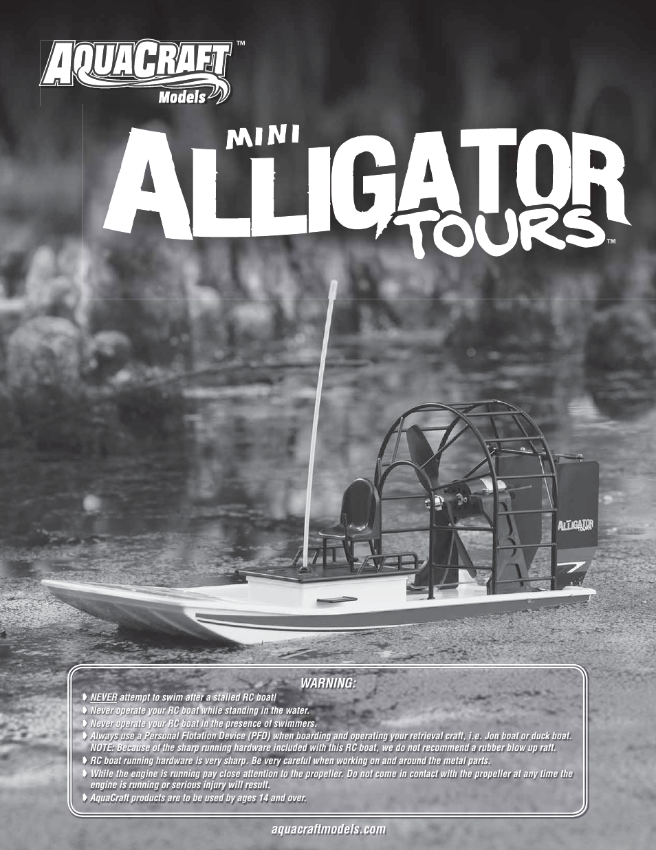 AquaCraft Mini Alligator Tours User Manual | 8 pages