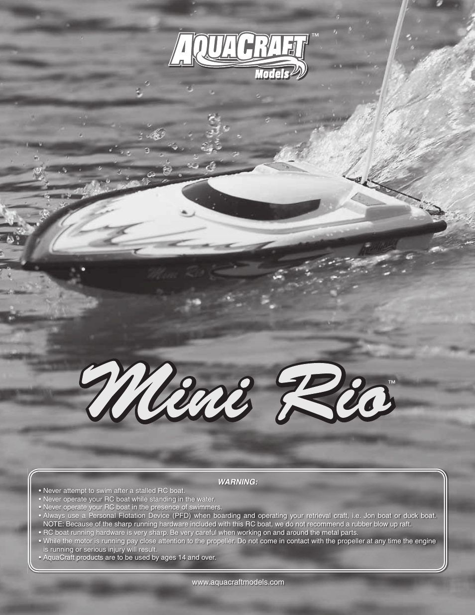 AquaCraft Mini Rio User Manual | 12 pages