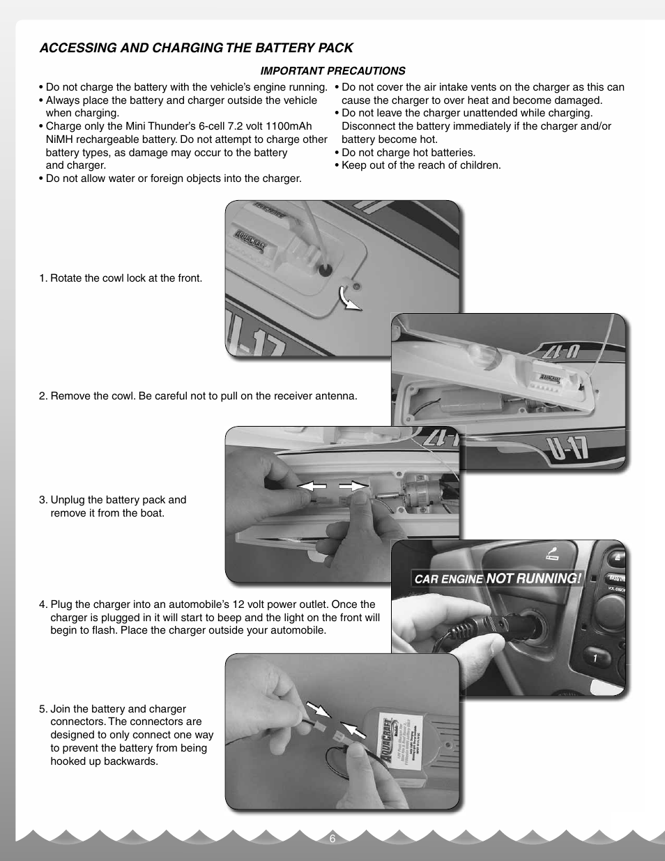 AquaCraft Mini Thunder User Manual | Page 6 / 12
