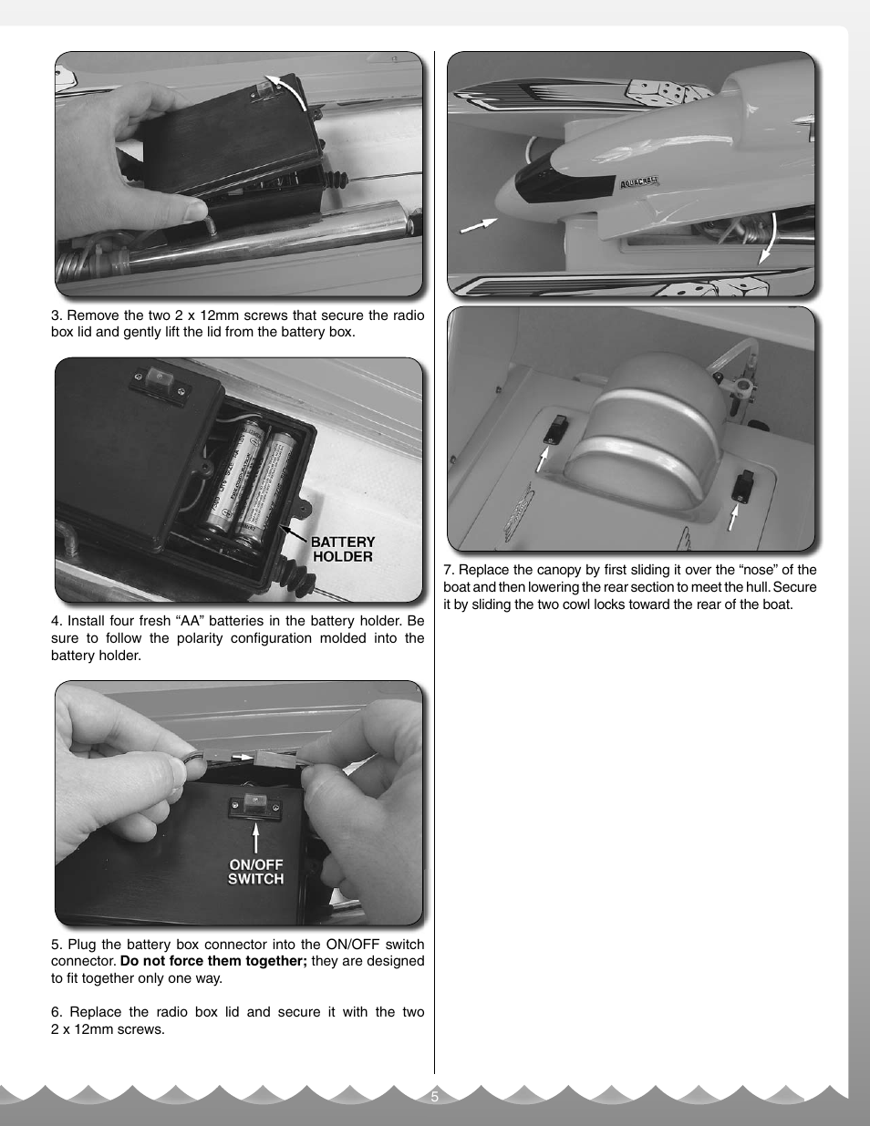 AquaCraft Miss Vegas Deuce User Manual | Page 5 / 16