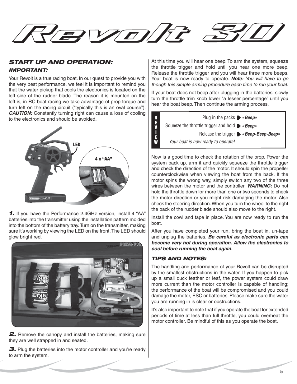 AquaCraft Revolt 30 User Manual | Page 5 / 12