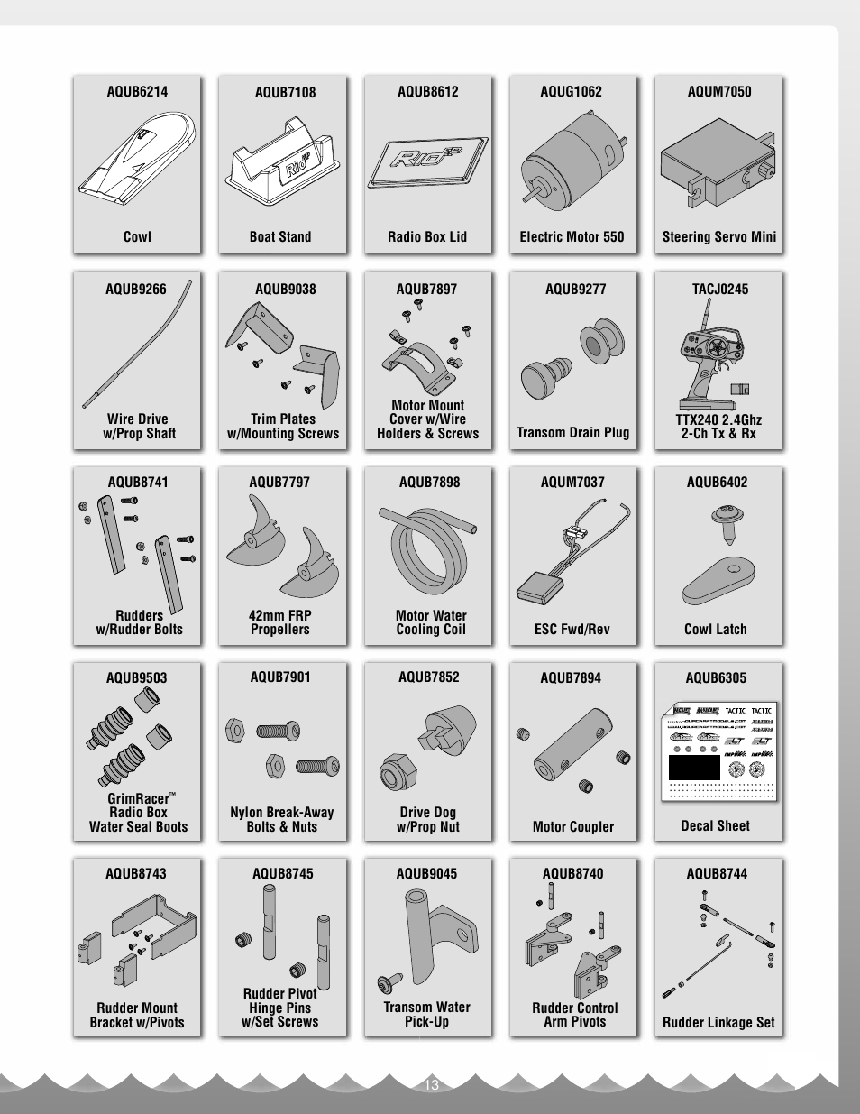 AquaCraft Rio EP User Manual | Page 13 / 16