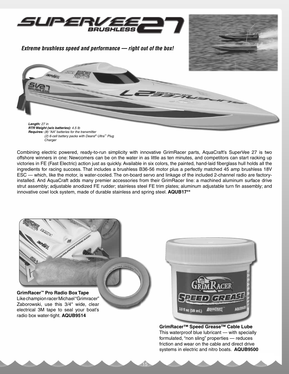 AquaCraft Rio EP User Manual | Page 15 / 16