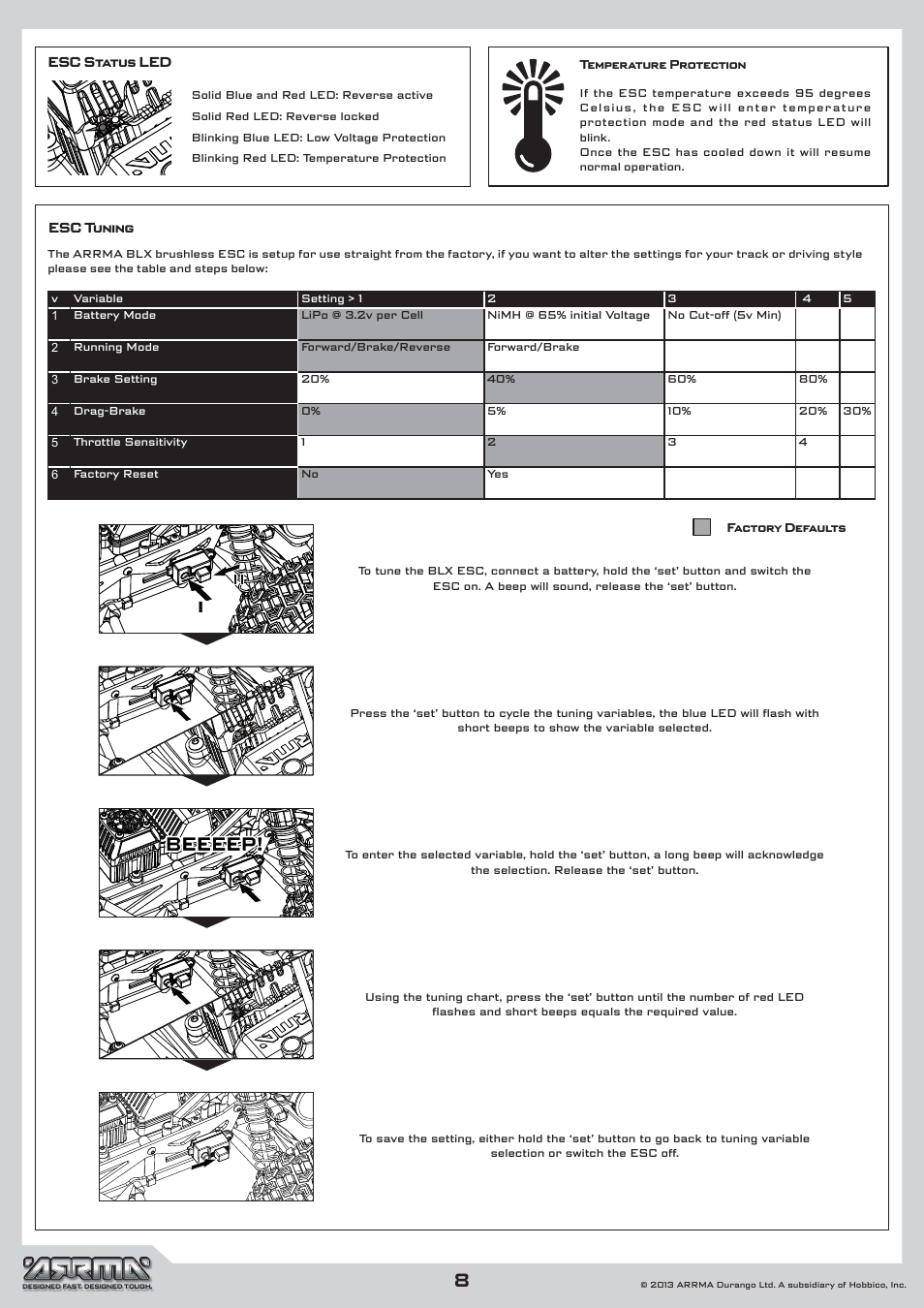 ARRMA AR102546 Manual User Manual | Page 8 / 40