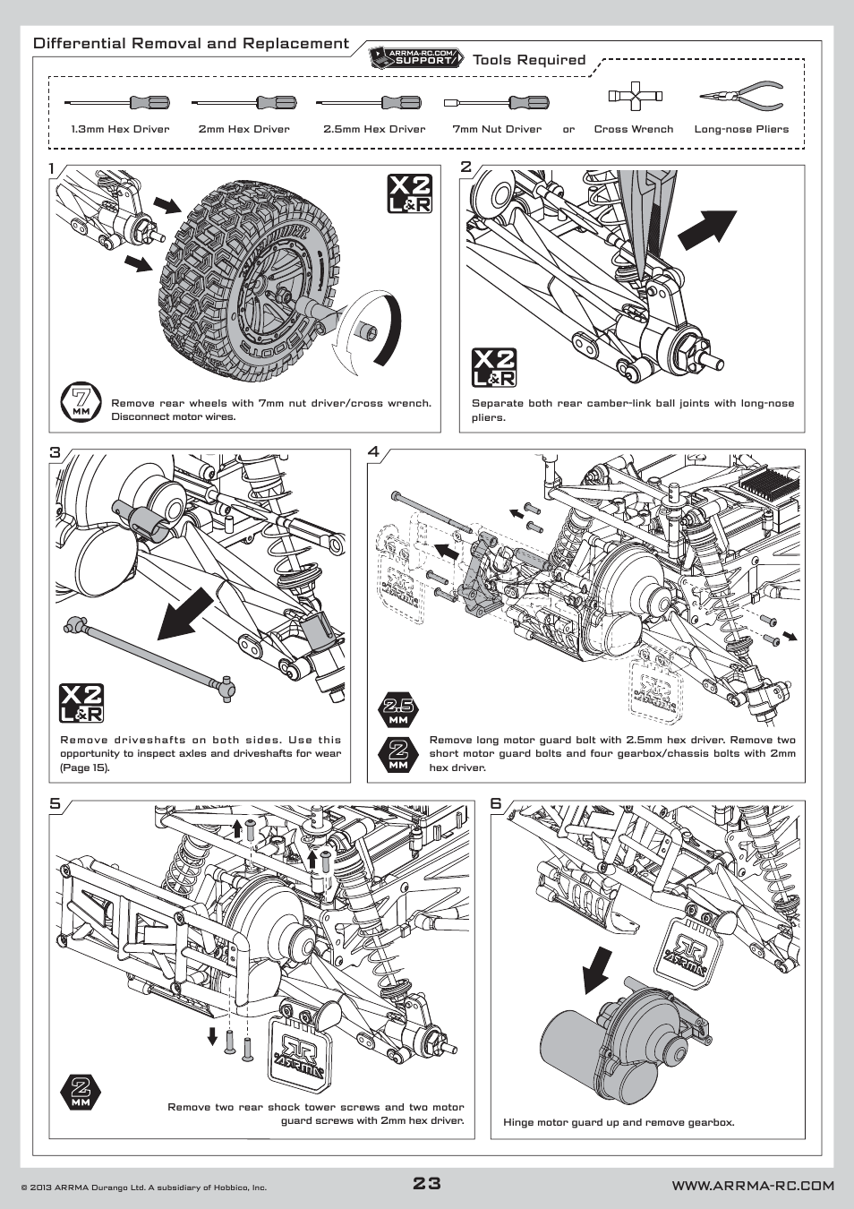 ARRMA AR102535 Manual User Manual | Page 23 / 40