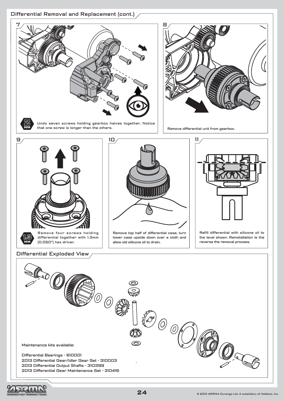 ARRMA AR102535 Manual User Manual | Page 24 / 40