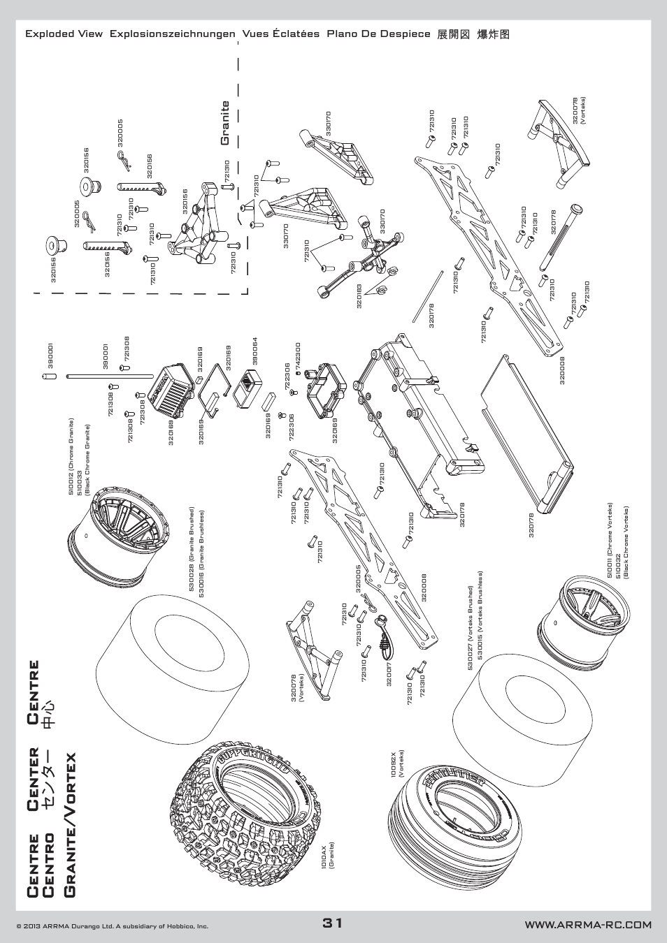 Granite | ARRMA AR102535 Manual User Manual | Page 31 / 40