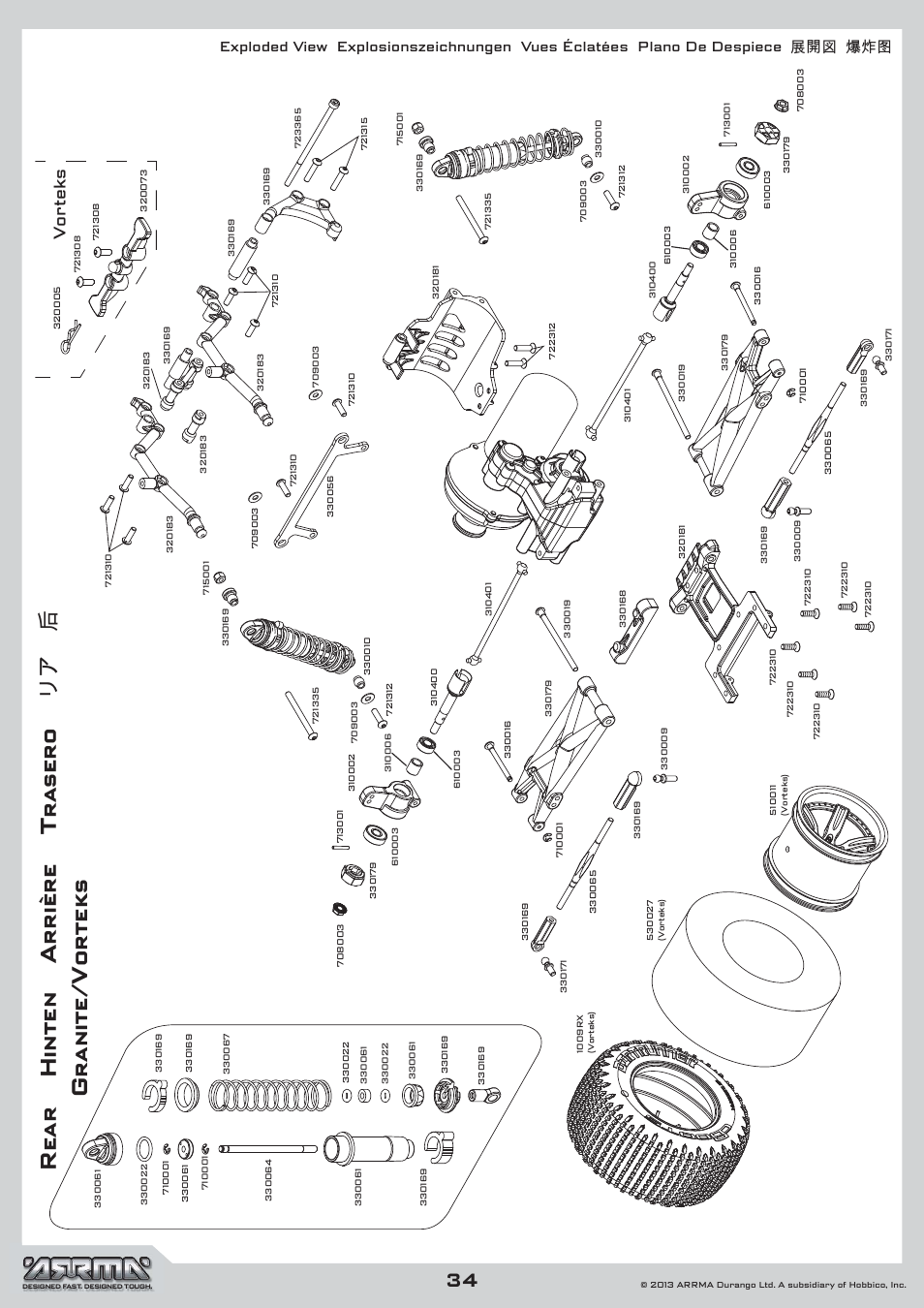 Vorteks | ARRMA AR102535 Manual User Manual | Page 34 / 40